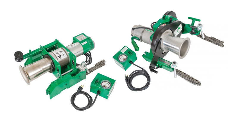Winches for cable hauling